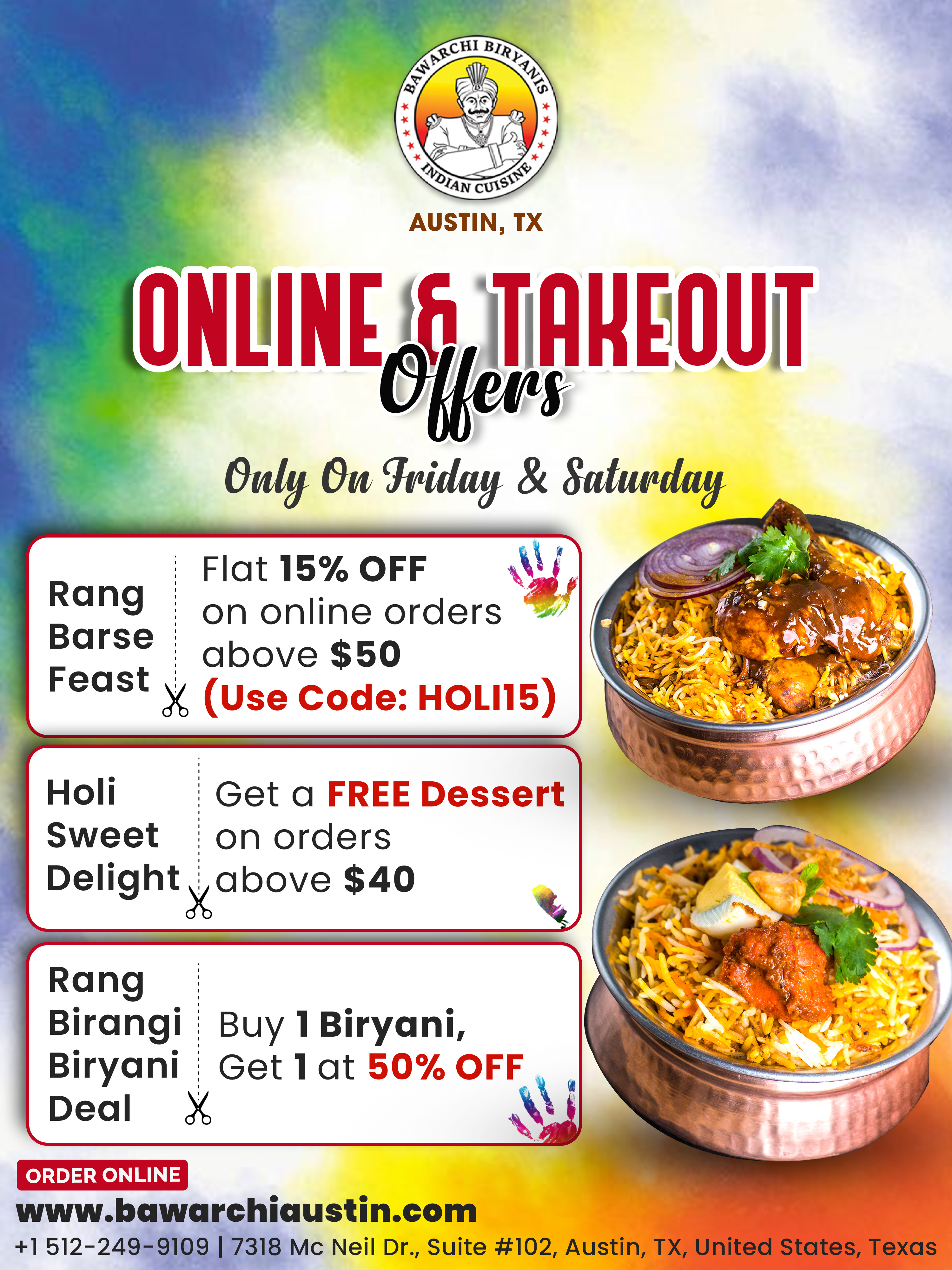 Online & Takeout Offers